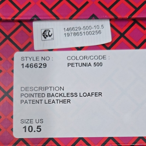 TORY BURCH Pointed Backless Loafer/Mule Patent Leather - Picture 9 of 12